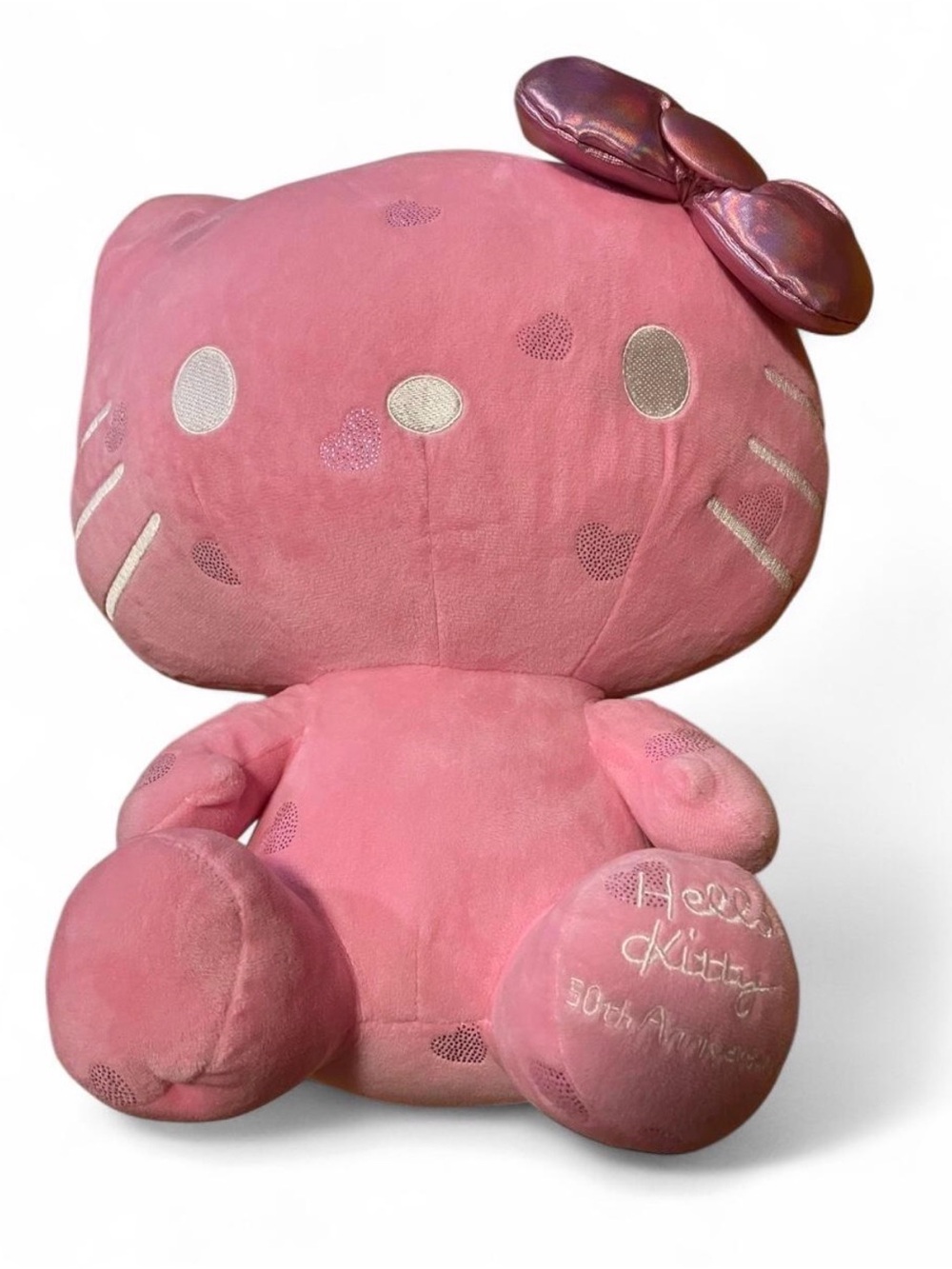 Hello Kitty Pink Plush with Shiny Rose Bow - Hello Kitty Brand